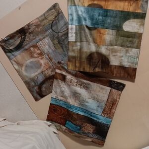 Abstract Multicolor Pilllow Covers.